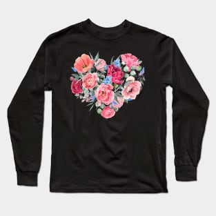 Heart of Flowers Long Sleeve T-Shirt